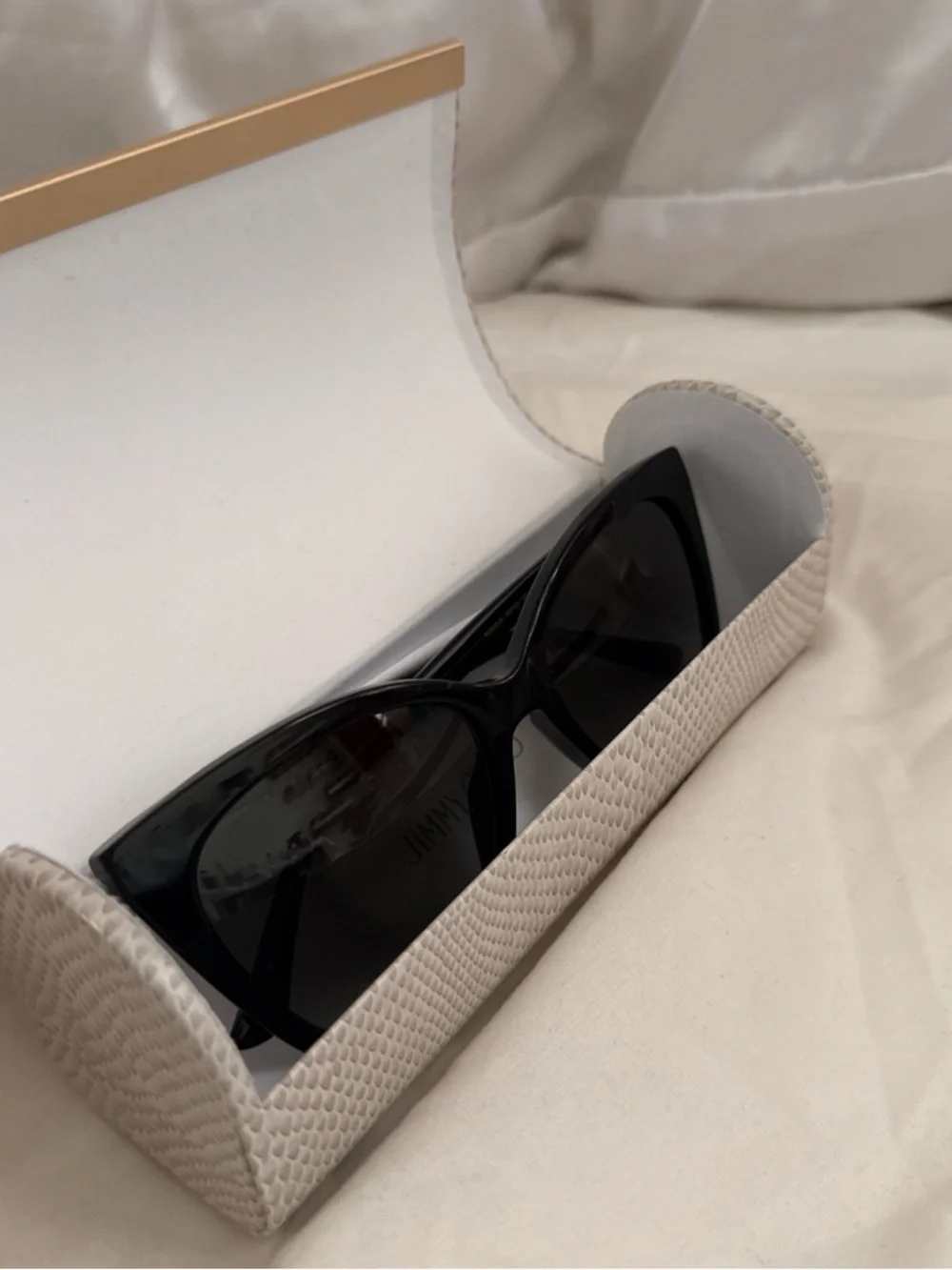 Jimmy Choo Black Gloss Cat-Eye Sunglasses - Picture 6 of 7